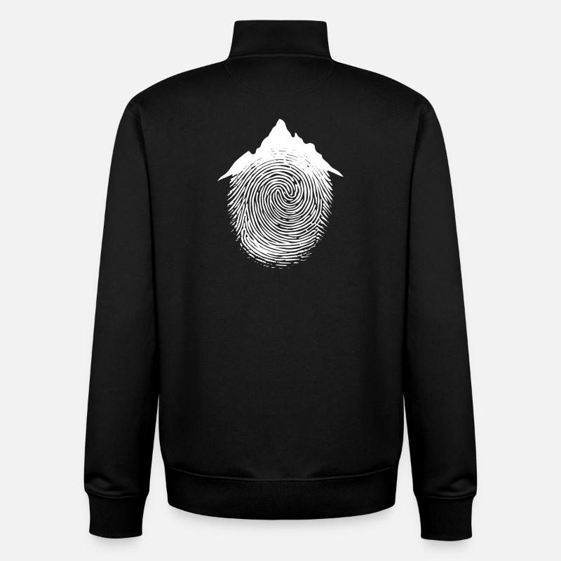 Randonneur Mountain Climber Art Escalade - Sweat zippé unisexe en coton bio Stanley/Stella - noir