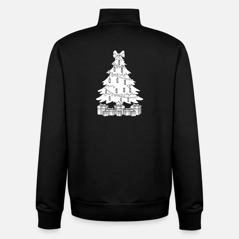 Harmonica Musican Sapin de Noël Harmonica - Sweat zippé unisexe en coton bio Stanley/Stella - noir