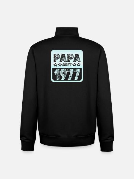 1977 - Unisex Organic Zip Sweatshirt von Stanley/Stella - Schwarz