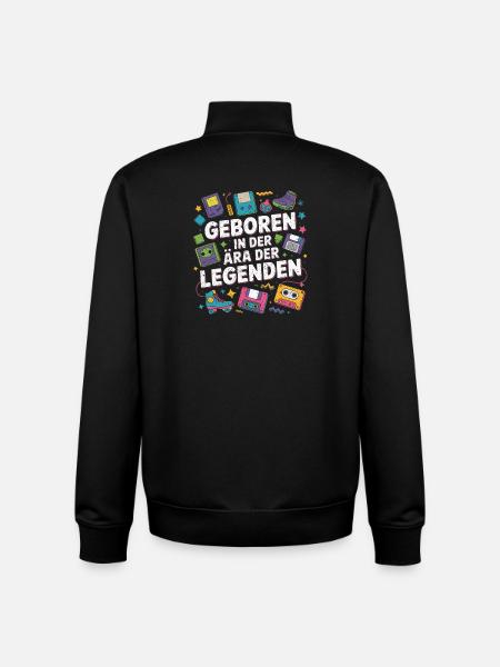 Retro Ära der Legenden - Unisex Organic Zip Sweatshirt von Stanley/Stella - Schwarz