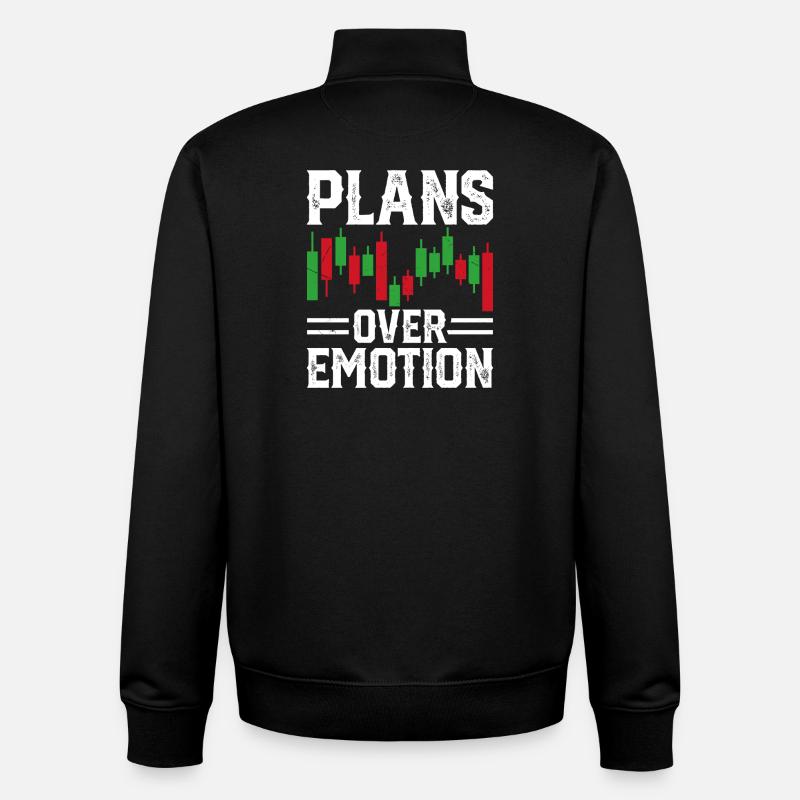 Graphique boursier Trading Crypto Marché boursier - Sweat zippé unisexe en coton bio Stanley/Stella - noir