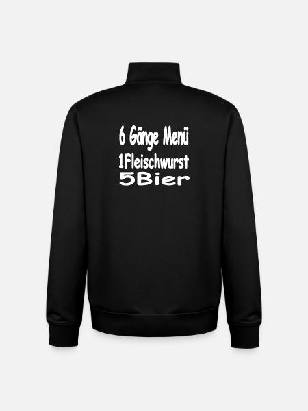 Bière - Sweat zippé unisexe en coton bio Stanley/Stella - noir