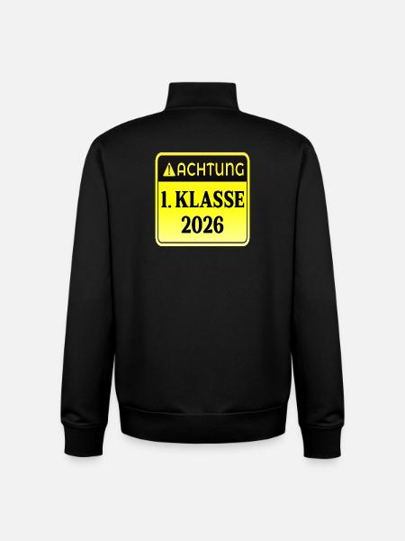 EINSCHULUNG Grundschule 2026 - Unisex Organic Zip Sweatshirt von Stanley/Stella - Schwarz