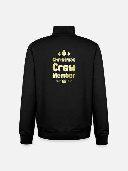 Weihnachten Crew Christmas - Unisex Organic Zip Sweatshirt von Stanley/Stella - Schwarz