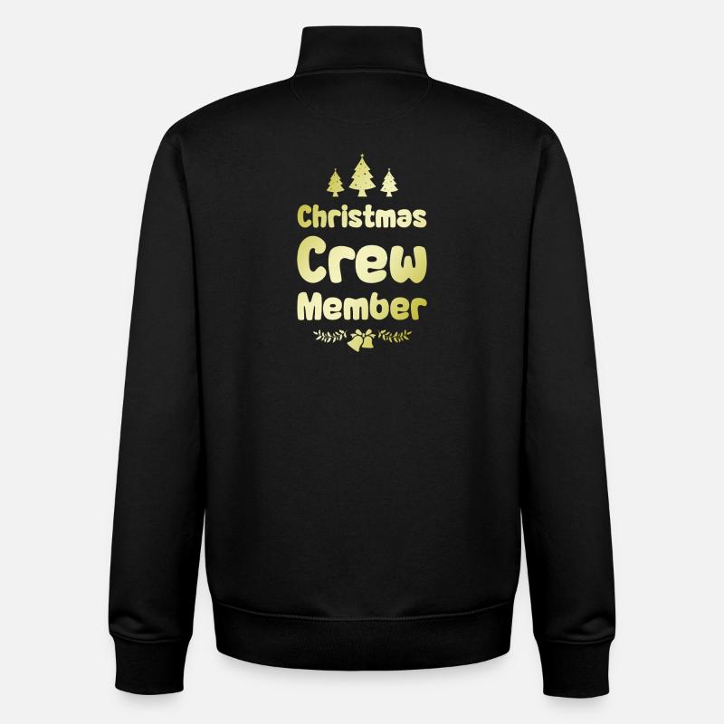 Noël de l’équipage de Weihnachten - Sweat zippé unisexe en coton bio Stanley/Stella - noir