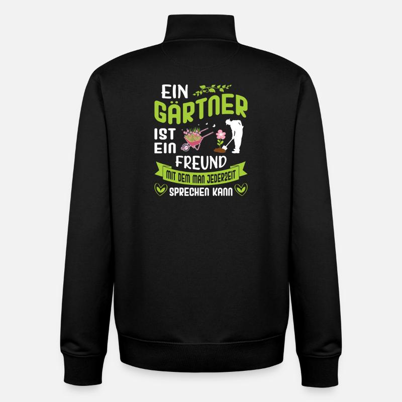 Garten Gärtner Gärtnern Gartenarbeit Gartenarbeit - Unisex Organic Zip Sweatshirt von Stanley/Stella - Schwarz