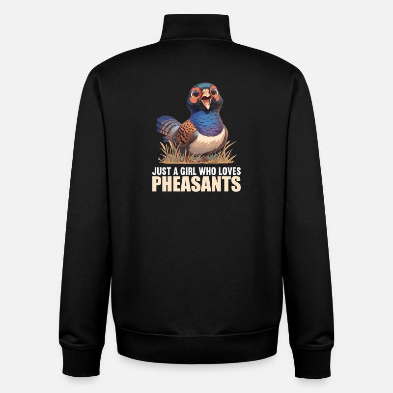 Pheasants Pheasant - Unisex Organic Zip Sweatshirt by Stanley/Stella - black