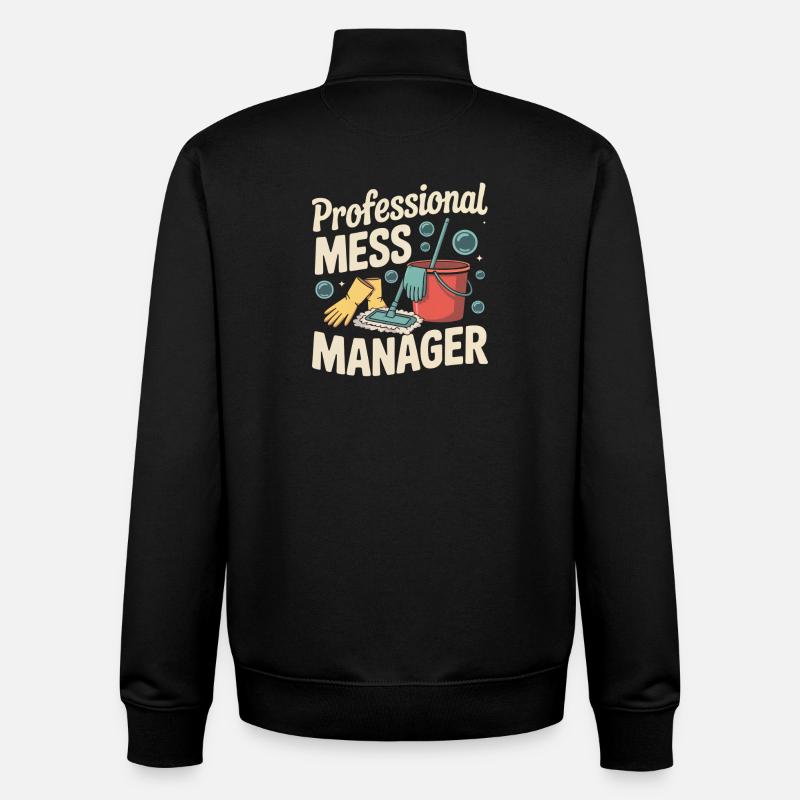 Gestionnaire professionnel du chaos - Sweat zippé unisexe en coton bio Stanley/Stella - noir