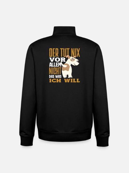 Funny Jack Russell Owner Gift - Unisex Organic Zip Sweatshirt by Stanley/Stella - black