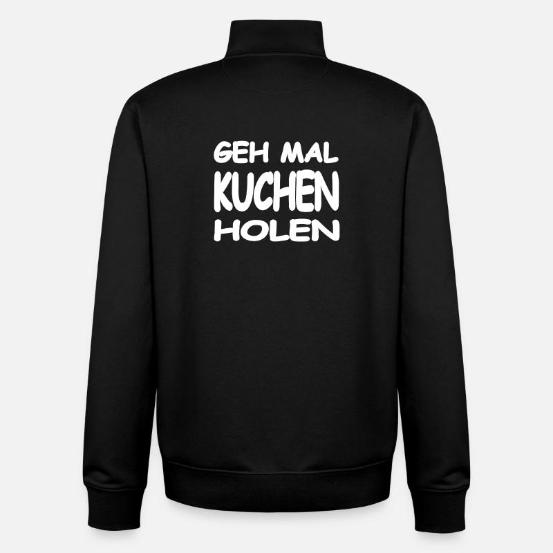 Gâteau - Sweat zippé unisexe en coton bio Stanley/Stella - noir