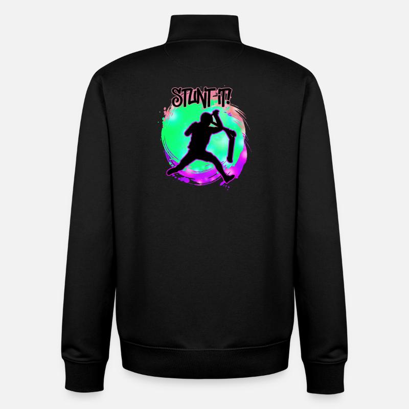 Scooter - Stunt it - Unisex Organic Zip Sweatshirt von Stanley/Stella - Schwarz