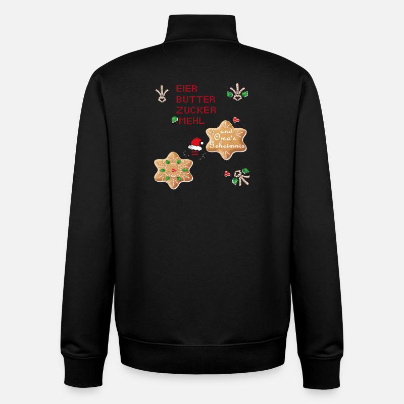 Weihnachtsplätzchen - Unisex Organic Zip Sweatshirt von Stanley/Stella - Schwarz