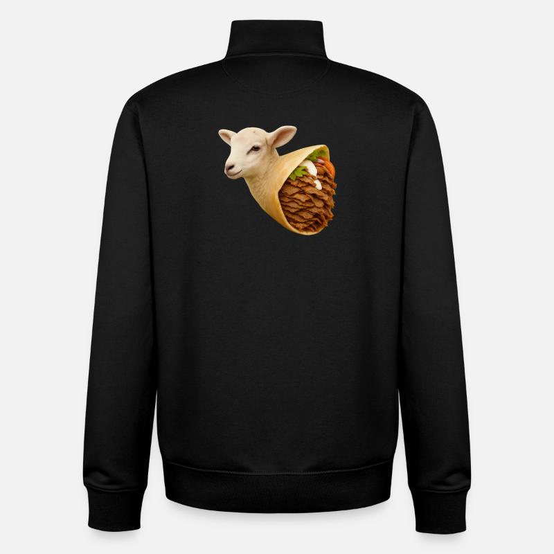 Lamm-Döner | Reduzierter Fleischkonsum - Unisex Organic Zip Sweatshirt von Stanley/Stella - Schwarz