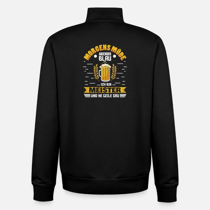 Geselle Facharbeiter Azubi Prüfung - Unisex Organic Zip Sweatshirt von Stanley/Stella - Schwarz