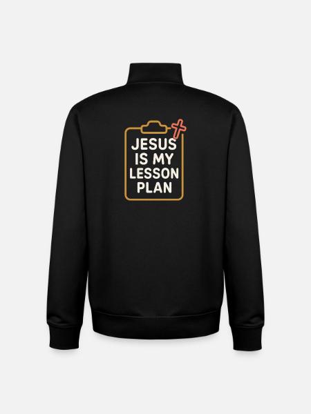 Christian Teacher, Faith-Based - Unisex Organic Zip Sweatshirt by Stanley/Stella - black