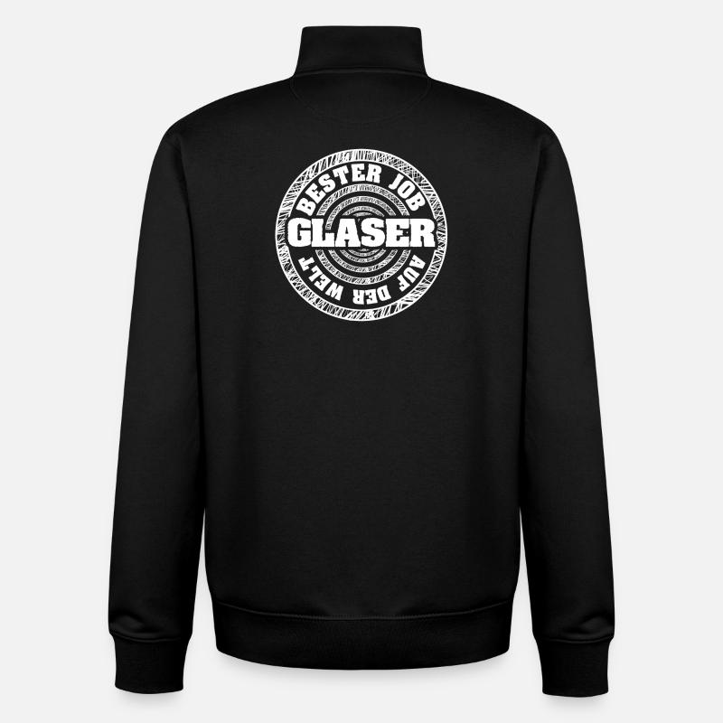 Glaser - Unisex Organic Zip Sweatshirt von Stanley/Stella - Schwarz