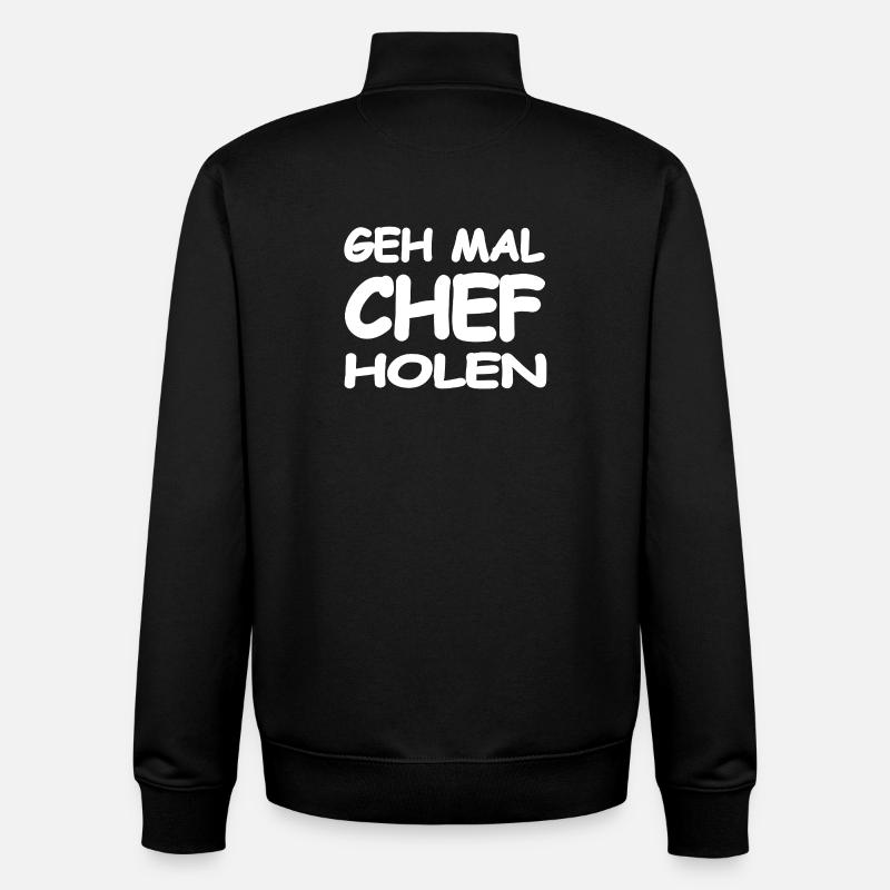 Chef - Unisex Organic Zip Sweatshirt von Stanley/Stella - Schwarz