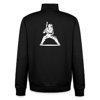 Kunstwerke von Baseballspielern - Unisex Organic Zip Sweatshirt von Stanley/Stella - Schwarz - Hinten - AI Model Male 185 light (185cm)