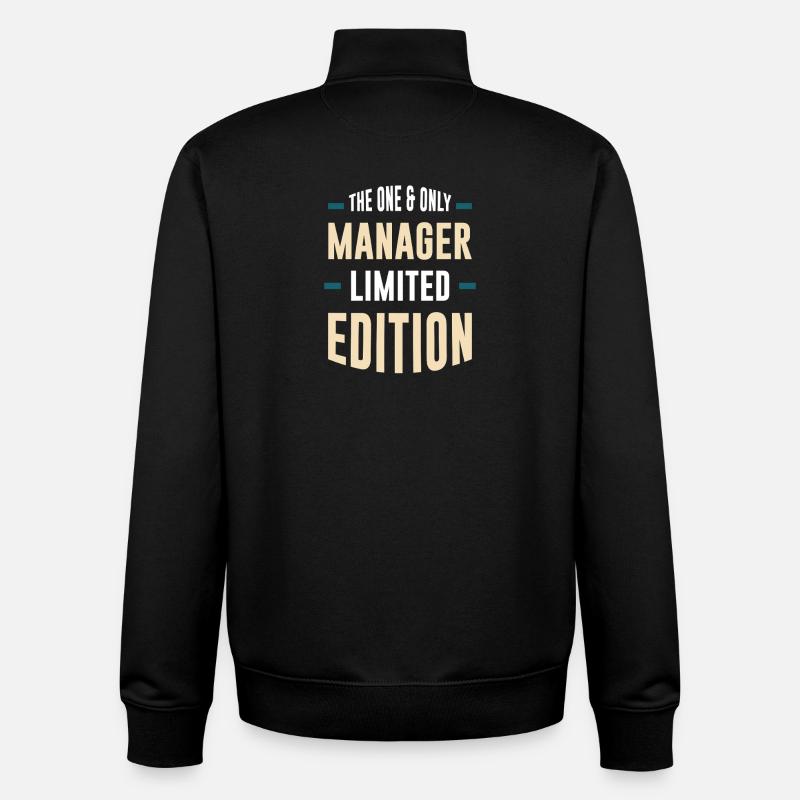 L’unique édition limitée Manager - Sweat zippé unisexe en coton bio Stanley/Stella - noir