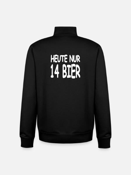 Bier - Unisex Organic Zip Sweatshirt von Stanley/Stella - Schwarz
