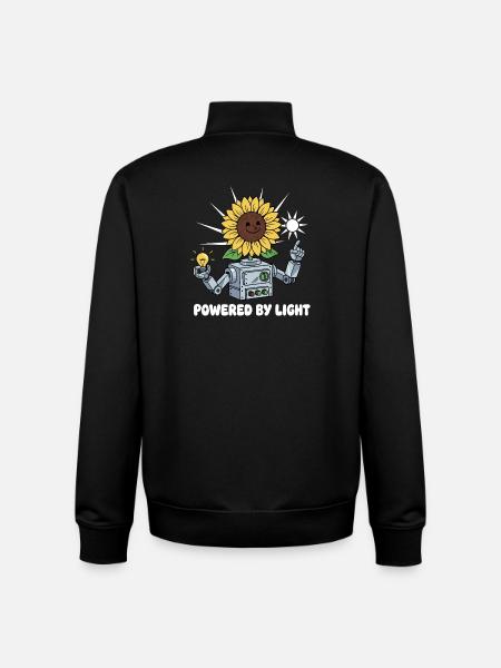 Sunflower Robot Light Ideas - Unisex Organic Zip Sweatshirt by Stanley/Stella - black