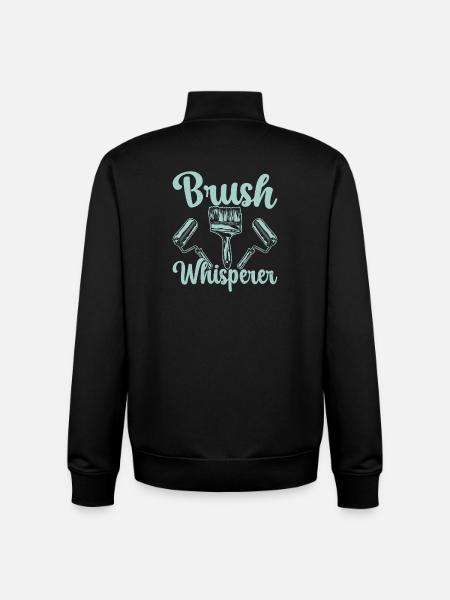 House Painter Dad Unique Gifts - Unisex Organic Zip Sweatshirt by Stanley/Stella - black