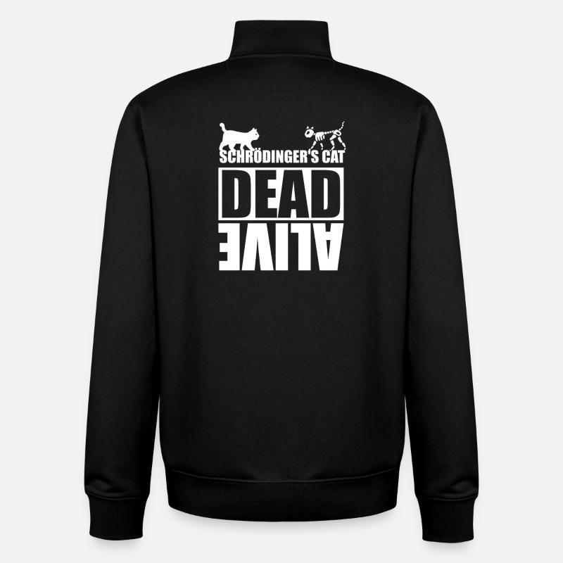 Schrödingers Katze - Unisex Organic Zip Sweatshirt von Stanley/Stella - Schwarz