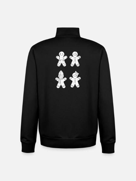 Weihnachtsmann Lebkuchen Weihnachten - Unisex Organic Zip Sweatshirt von Stanley/Stella - Schwarz