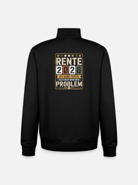 Pension 2026 – I'm done - Unisex Organic Zip Sweatshirt by Stanley/Stella - black