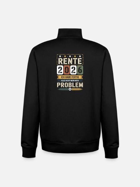 Pension 2026 I'm done - Unisex Organic Zip Sweatshirt by Stanley/Stella - black
