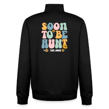 Bald Tante Est 2026 - Unisex Organic Zip Sweatshirt von Stanley/Stella - Schwarz - Hinten - AI Model Male 185 light (185cm)