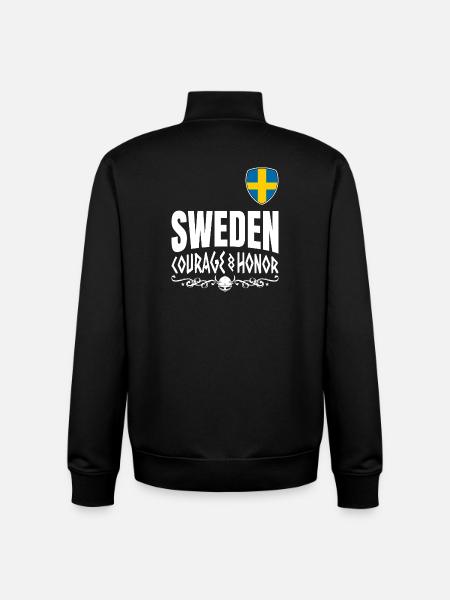 Schweden Nordischer Geist - Unisex Organic Zip Sweatshirt von Stanley/Stella - Schwarz