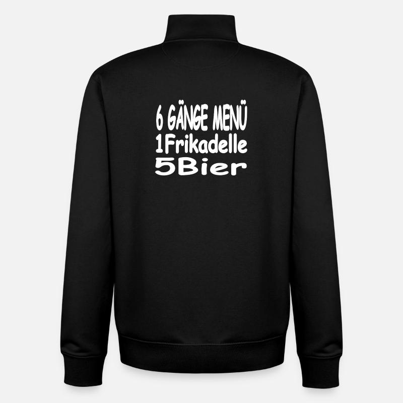 Bier - Unisex Organic Zip Sweatshirt von Stanley/Stella - Schwarz