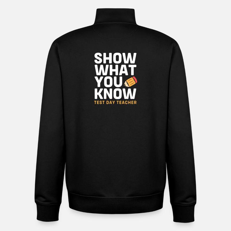 Professeur d’examen Abi Abitur - Sweat zippé unisexe en coton bio Stanley/Stella - noir