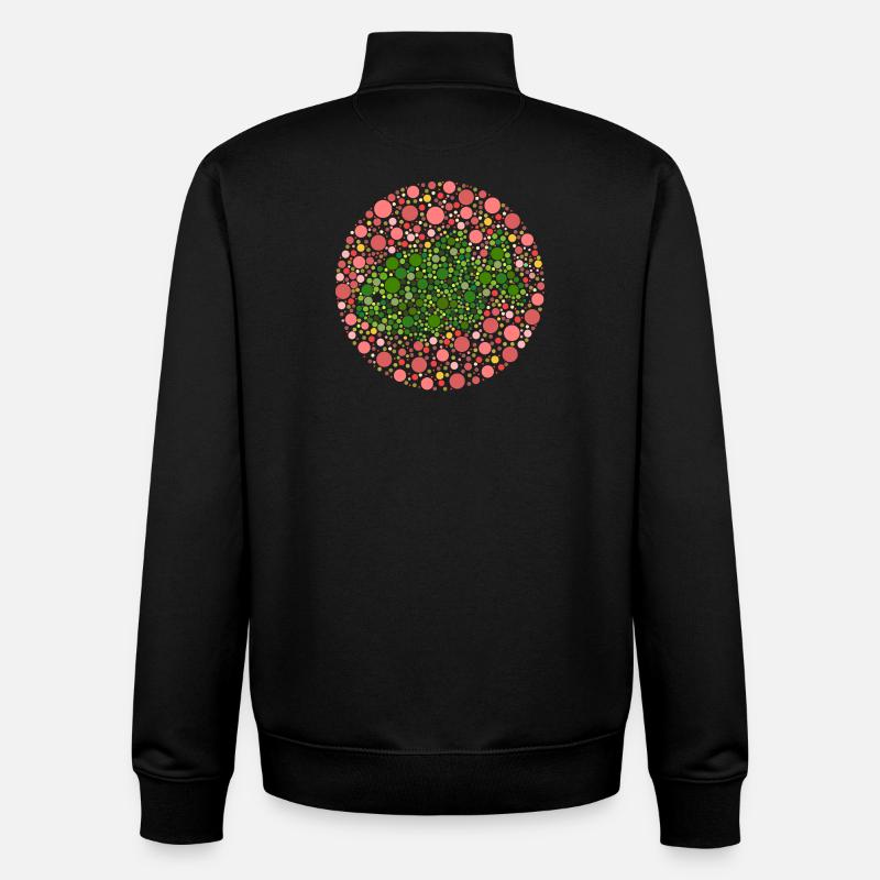 Fisch Farbtest - Unisex Organic Zip Sweatshirt von Stanley/Stella - Schwarz