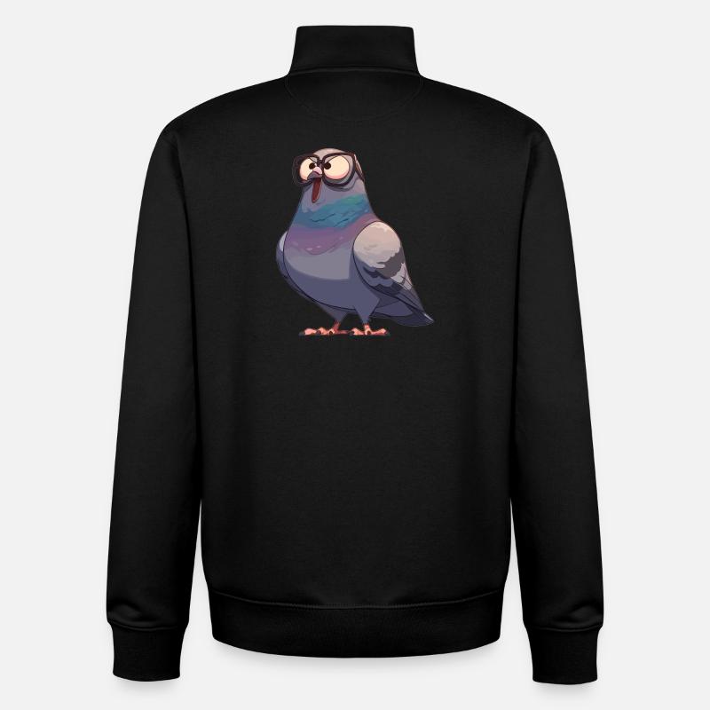 Tauben Taube - Unisex Organic Zip Sweatshirt von Stanley/Stella - Schwarz