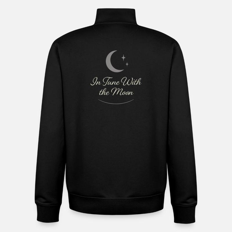 Moon Cycle Moon Goddess Intentionally - Unisex Organic Zip Sweatshirt by Stanley/Stella - black