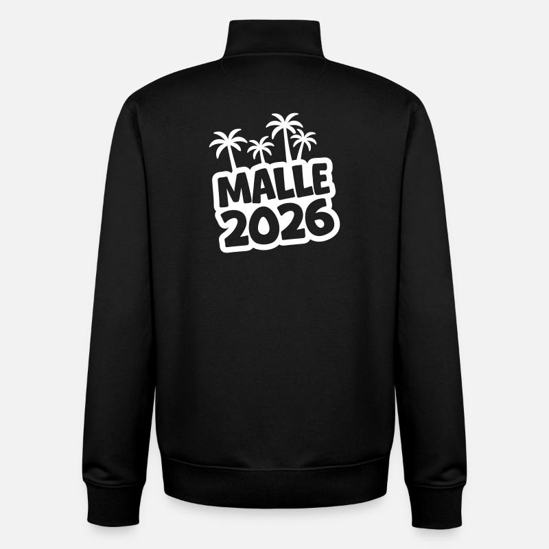 Malle 2026 - Unisex Organic Zip Sweatshirt von Stanley/Stella - Schwarz