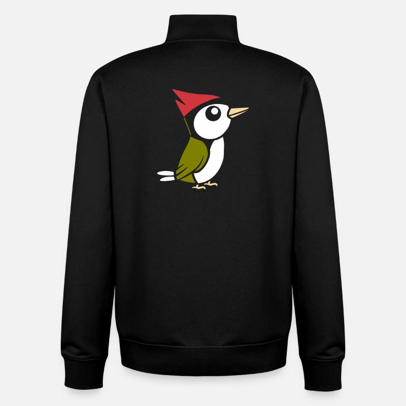 Specht - Unisex Organic Zip Sweatshirt von Stanley/Stella - Schwarz