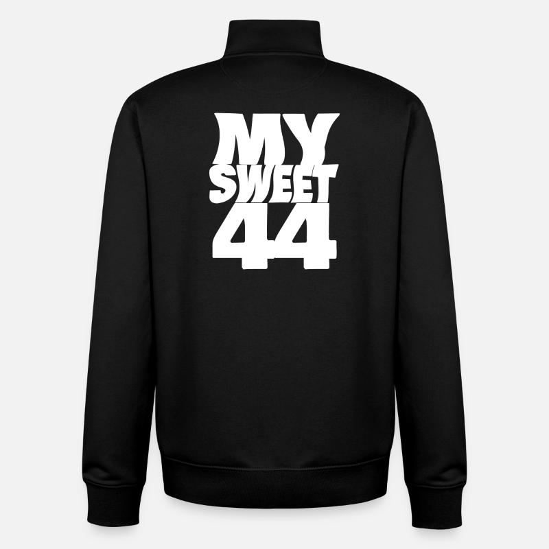 Sweet 44 - Sweat zippé unisexe en coton bio Stanley/Stella - noir