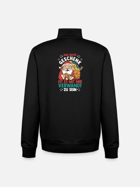 Weihnachtsmann Weihnachtszeit Weihnachts - Unisex Organic Zip Sweatshirt von Stanley/Stella - Schwarz