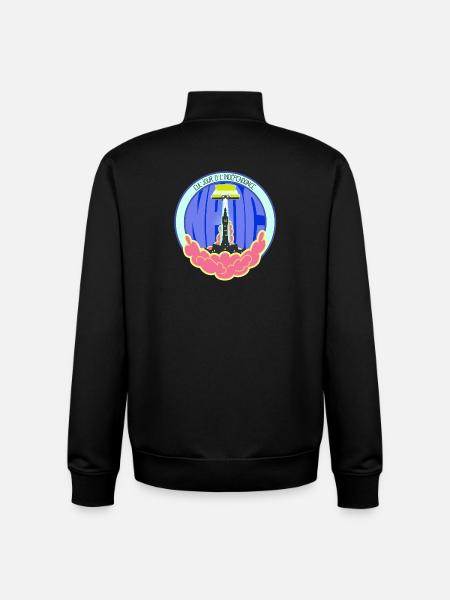Eul jour d'l'indépendance - Sweat zippé unisexe en coton bio Stanley/Stella - noir