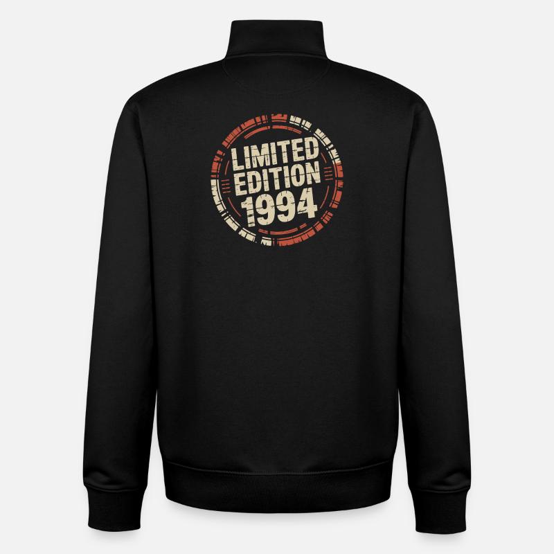 Édition limitée 1994 Rétro Badge Graphic - Sweat zippé unisexe en coton bio Stanley/Stella - noir