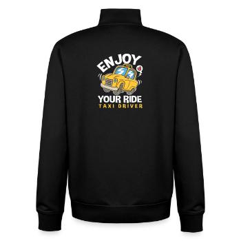 Taxi Taxifahrer - Unisex Organic Zip Sweatshirt von Stanley/Stella - Schwarz - Hinten - AI Model Male 185 light (185cm)
