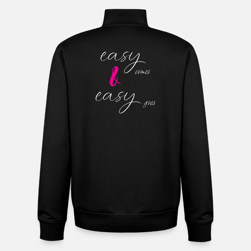 easy comes & easy goes - Unisex Organic Zip Sweatshirt von Stanley/Stella - Schwarz