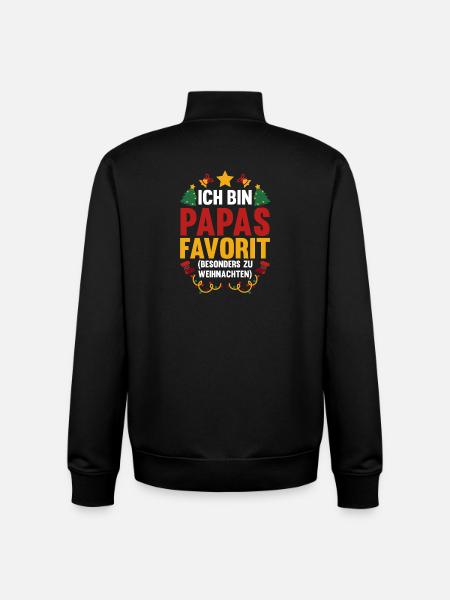 Le Noël préféré du père Noël - Sweat zippé unisexe en coton bio Stanley/Stella - noir