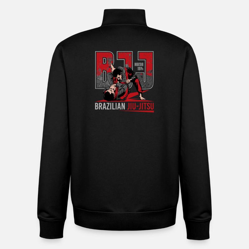 Brasilianische Jiu-Jitsu-Kampfkünste - Unisex Organic Zip Sweatshirt von Stanley/Stella - Schwarz