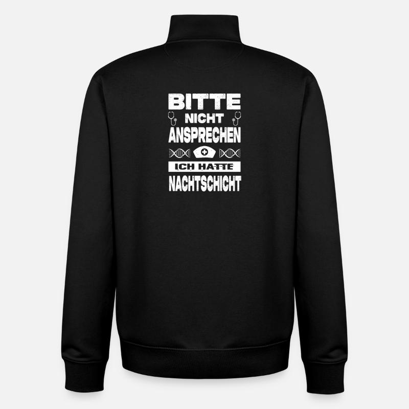 Infirmière Cadeaux Infirmière Infirmière Drôle - Sweat zippé unisexe en coton bio Stanley/Stella - noir