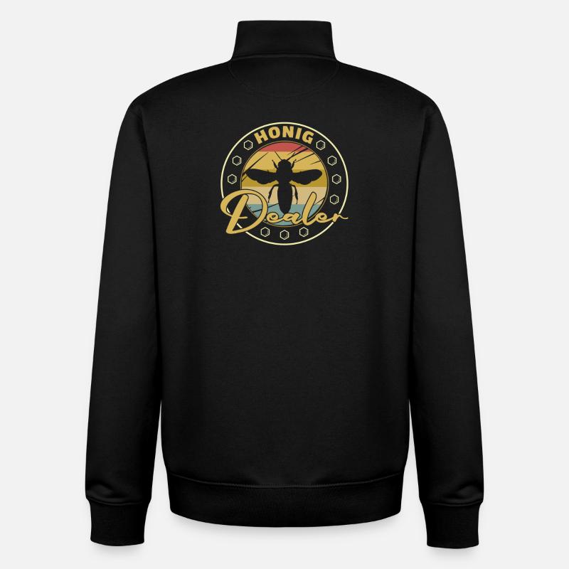 Beekeeper Bee Design for Beekeepers - Unisex Organic Zip Sweatshirt by Stanley/Stella - black