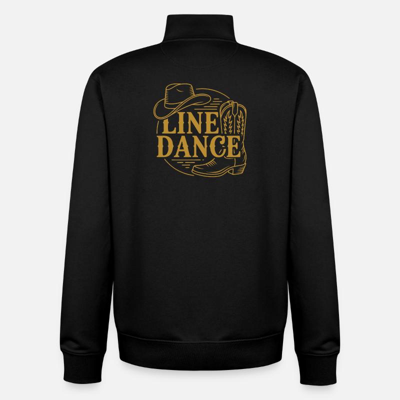Logo de danse en ligne - Sweat zippé unisexe en coton bio Stanley/Stella - noir
